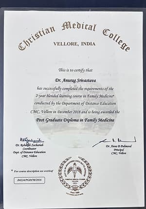 CMC Vellore PGDFM Degree